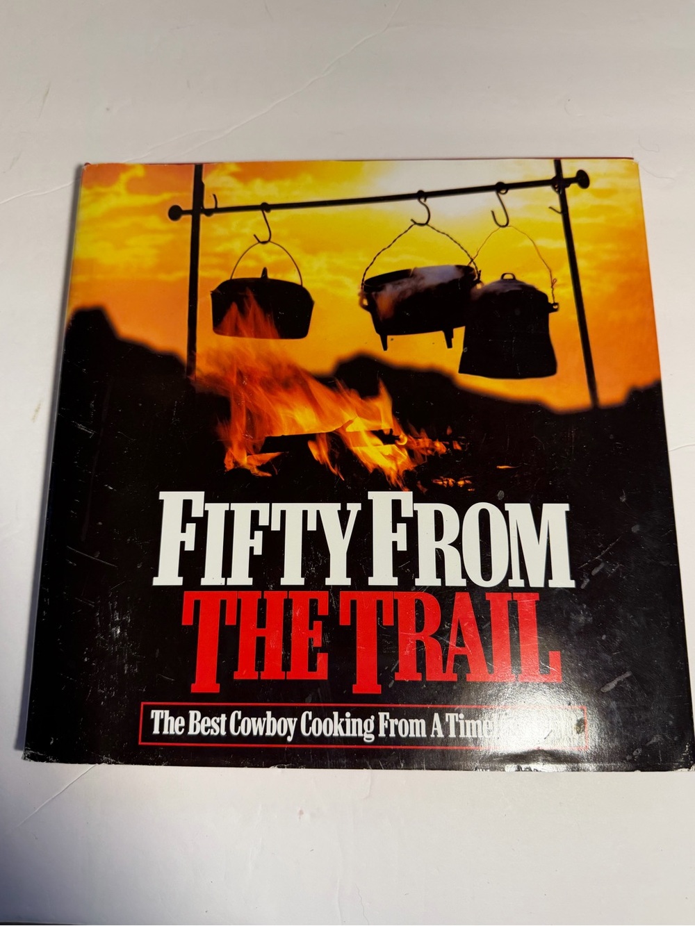 Fifty From The Trail Cookbook - Bold Red & Black Cover